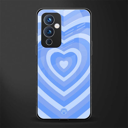 y2k blue hearts aesthetic back phone cover | glass case for oneplus 9