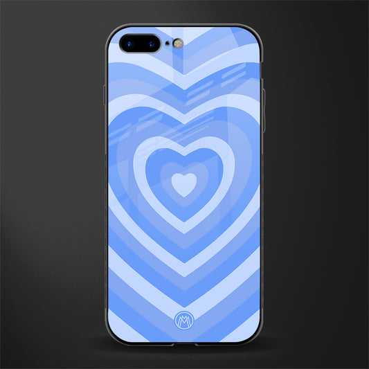 y2k blue hearts aesthetic glass case for iphone 7 plus image