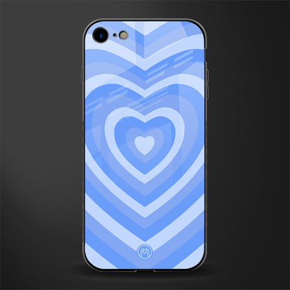 y2k blue hearts aesthetic glass case for iphone 7 image