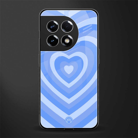 y2k blue hearts aesthetic back phone cover | glass case for oneplus 11r