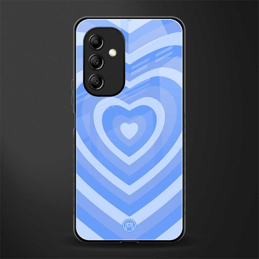 y2k blue hearts aesthetic back phone cover | glass case for samsung galaxy a14 5g