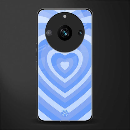 y2k blue hearts aesthetic back phone cover | glass case for realme 11 pro 5g