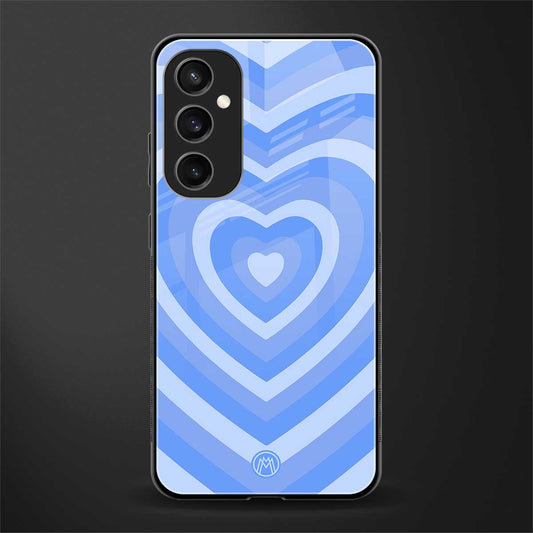 y2k blue hearts aesthetic back phone cover | glass case for samsung galaxy s23 fe 5g