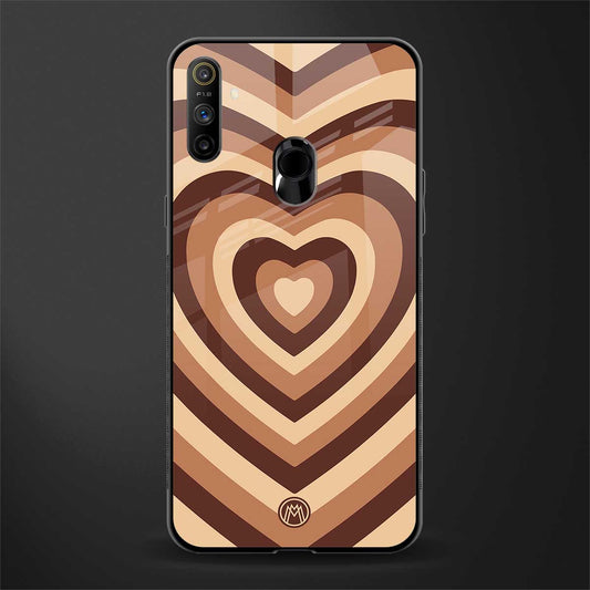 y2k brown hearts aesthetic glass case for realme narzo 20a image