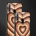 y2k brown hearts aesthetic glass case for vivo u20 image-2