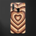 y2k brown hearts aesthetic glass case for vivo y19 image