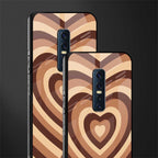 y2k brown hearts aesthetic glass case for vivo v17 pro image-2