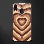 y2k brown hearts aesthetic glass case for samsung galaxy m10s image