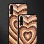 y2k brown hearts aesthetic glass case for samsung galaxy a70 image-2