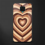 y2k brown hearts aesthetic glass case for redmi note 9 pro image