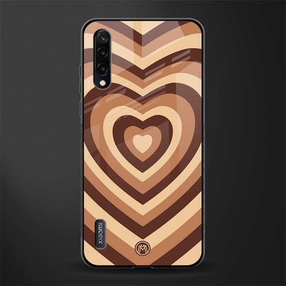 y2k brown hearts aesthetic glass case for mi a3 redmi a3 image