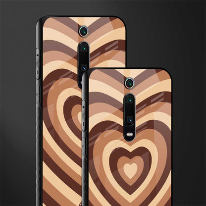 y2k brown hearts aesthetic glass case for redmi k20 image-2