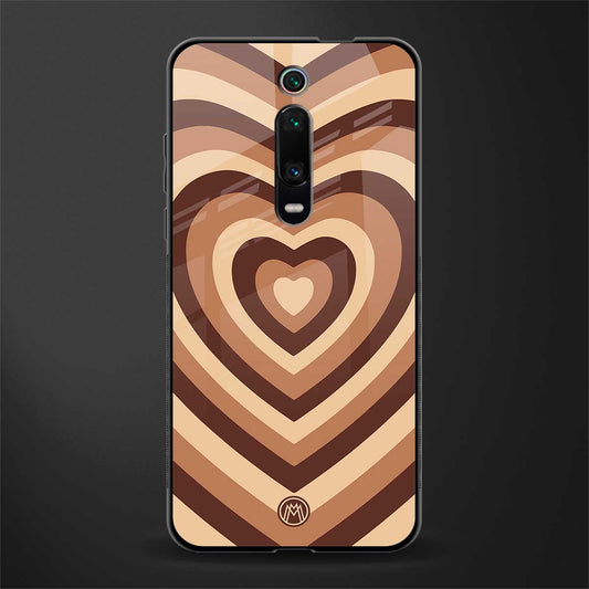 y2k brown hearts aesthetic glass case for redmi k20 image
