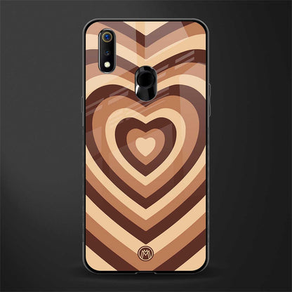 y2k brown hearts aesthetic glass case for realme 3 pro image