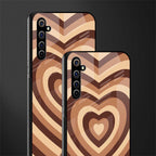 y2k brown hearts aesthetic glass case for realme x50 pro image-2