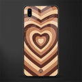 y2k brown hearts aesthetic glass case for vivo v11 pro image
