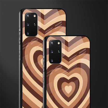 y2k brown hearts aesthetic glass case for samsung galaxy s20 plus image-2