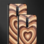 y2k brown hearts aesthetic glass case for realme x2 pro image-2