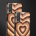 y2k brown hearts aesthetic glass case for vivo y20i vivo y20t image-2