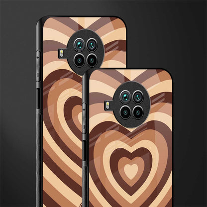 y2k brown hearts aesthetic glass case for mi 10i image-2
