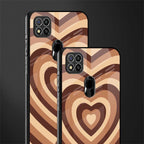 y2k brown hearts aesthetic glass case for redmi 9 image-2