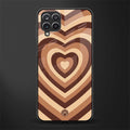 y2k brown hearts aesthetic glass case for samsung galaxy a12 image