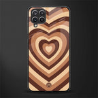 y2k brown hearts aesthetic glass case for samsung galaxy a12 image