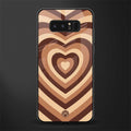 y2k brown hearts aesthetic glass case for samsung galaxy note 8 image