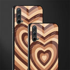 y2k brown hearts aesthetic glass case for oneplus nord ce 5g image-2