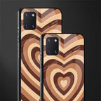 y2k brown hearts aesthetic glass case for samsung galaxy note 10 lite image-2