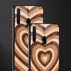y2k brown hearts aesthetic glass case for samsung a21 image-2