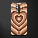 y2k brown hearts aesthetic glass case for oneplus 8 pro image