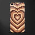 y2k brown hearts aesthetic glass case for iphone se 2020 image