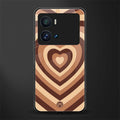 y2k brown hearts aesthetic back phone cover | glass case for iQOO 9 Pro