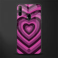 y2k burgundy hearts aesthetic glass case for realme narzo 10a image