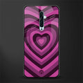 y2k burgundy hearts aesthetic glass case for oppo reno 2f image