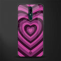 y2k burgundy hearts aesthetic glass case for oppo f11 image