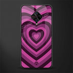 y2k burgundy hearts aesthetic glass case for vivo s1 pro image