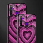 y2k burgundy hearts aesthetic glass case for realme 5 image-2