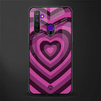 y2k burgundy hearts aesthetic glass case for realme 5i image