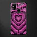 y2k burgundy hearts aesthetic glass case for samsung galaxy m31 image