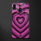 y2k burgundy hearts aesthetic glass case for samsung galaxy m10s image