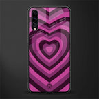 y2k burgundy hearts aesthetic glass case for samsung galaxy a70 image