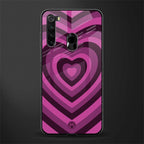 y2k burgundy hearts aesthetic glass case for redmi note 8 image