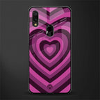 y2k burgundy hearts aesthetic glass case for redmi note 7 image