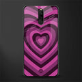y2k burgundy hearts aesthetic glass case for redmi 8 image