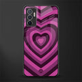 y2k burgundy hearts aesthetic glass case for vivo v23e image