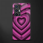 y2k burgundy hearts aesthetic glass case for vivo x70 pro plus image