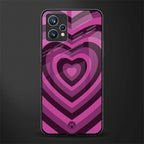 y2k burgundy hearts aesthetic glass case for realme 9 pro plus 5g image