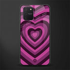 y2k burgundy hearts aesthetic glass case for samsung galaxy s10 lite image